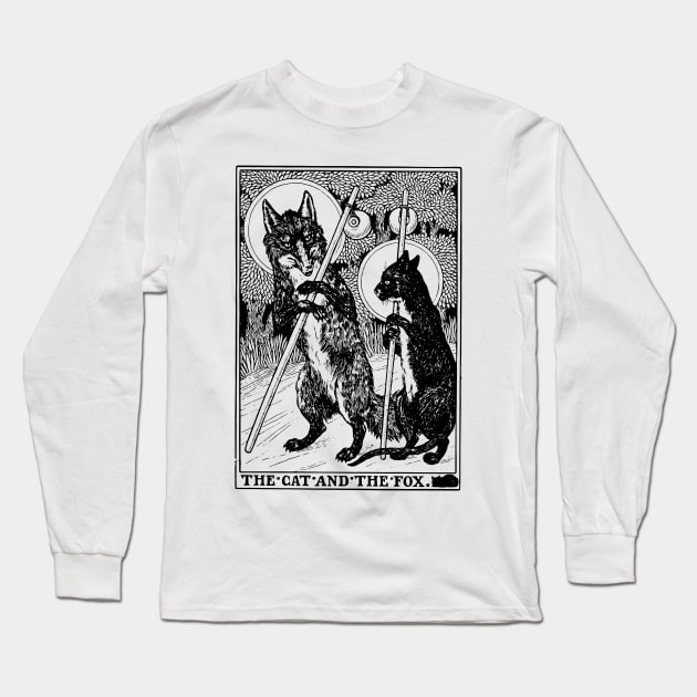 THE CAT AND THE FOX Long Sleeve T-Shirt by TheCosmicTradingPost
